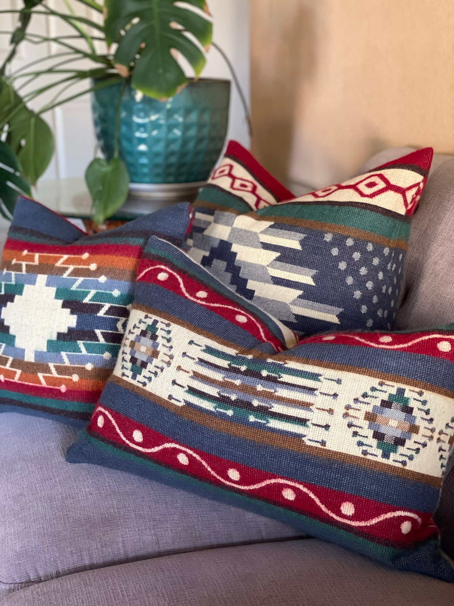 Artisan-Made Small Sumaco Wave Southwestern Pillowcase
