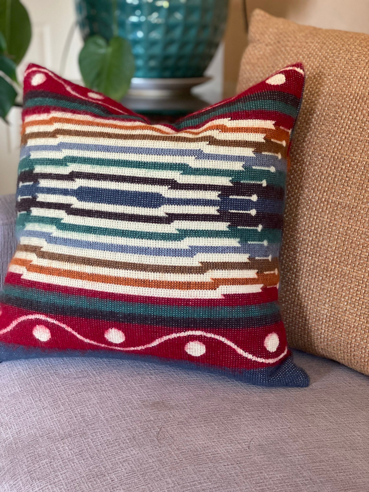 Artisan-Made Small Sumaco Wave Southwestern Pillowcase