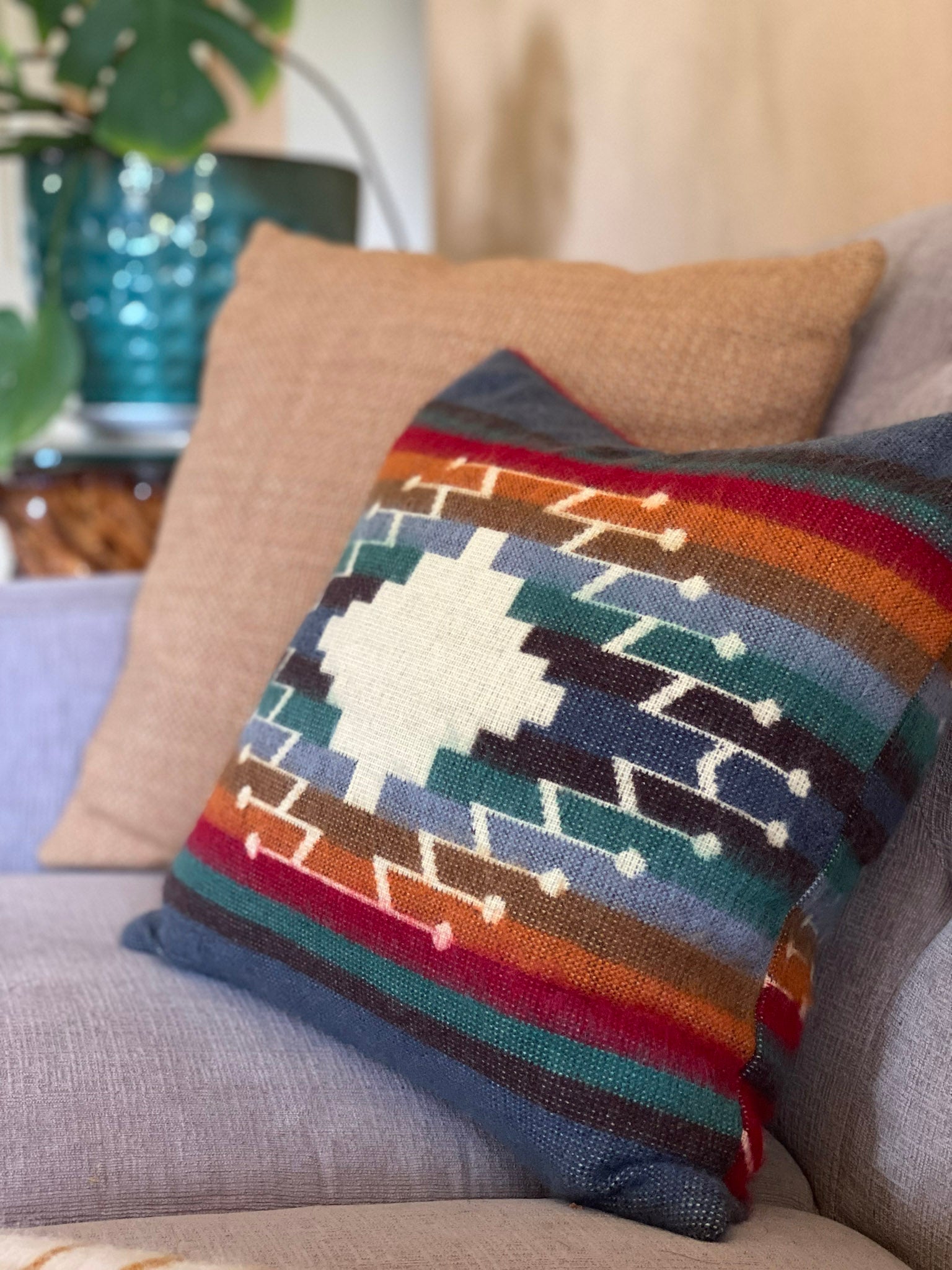Artisan-Made Small Sumaco Wave Southwestern Pillowcase