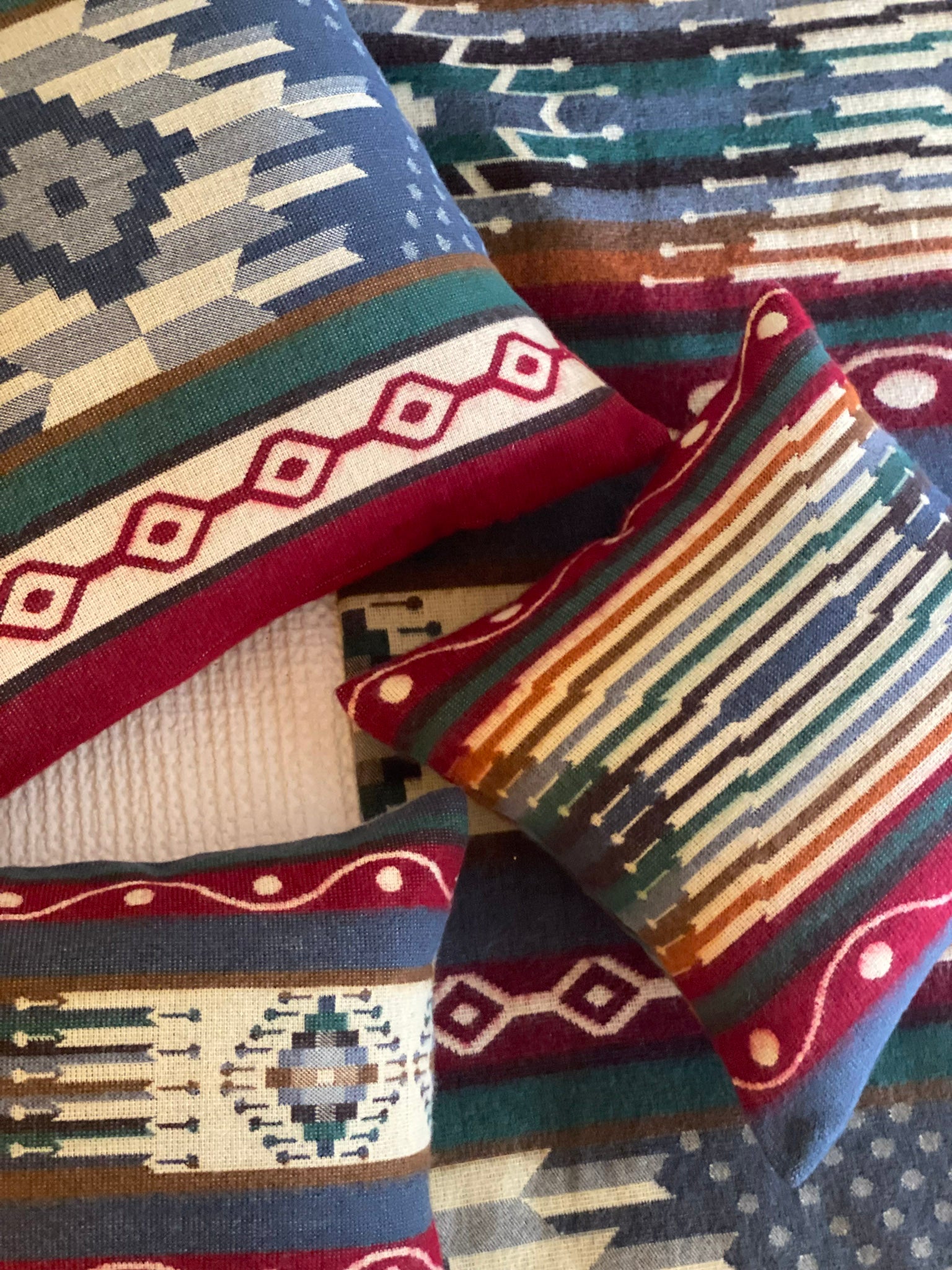 Artisan-Made Large Sumaco Wave Pillowcase with Southwestern Design