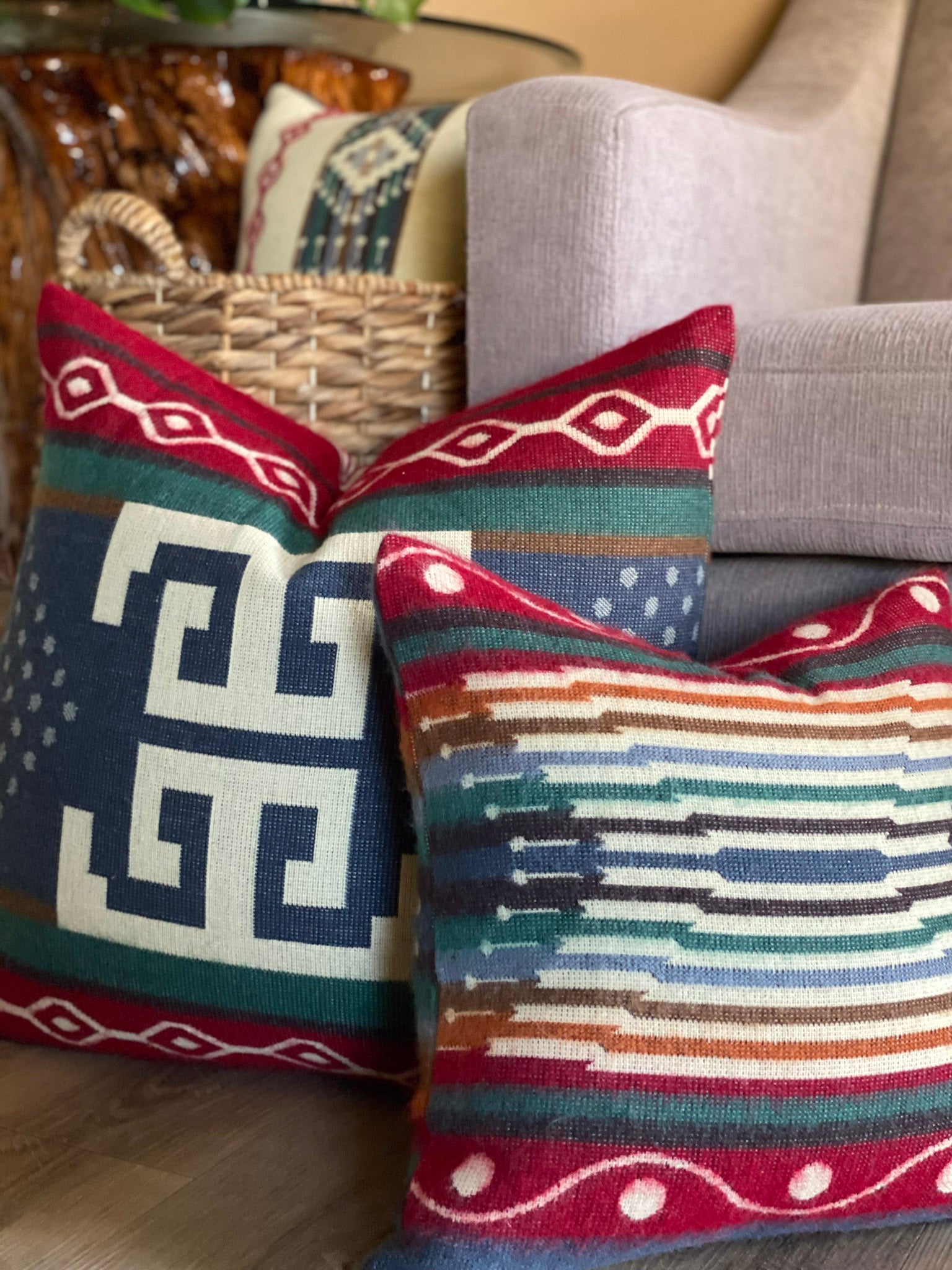 Artisan-Made Small Sumaco Wave Southwestern Pillowcase