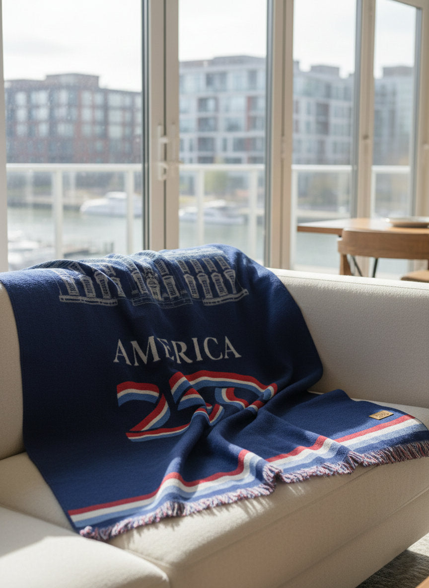 America 250 Whitehouse Throw Blanket