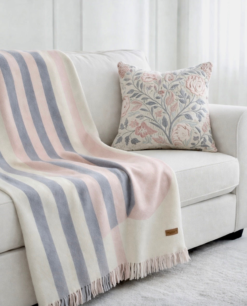 Pink Unifier Throw Artisan-Crafted Blanket