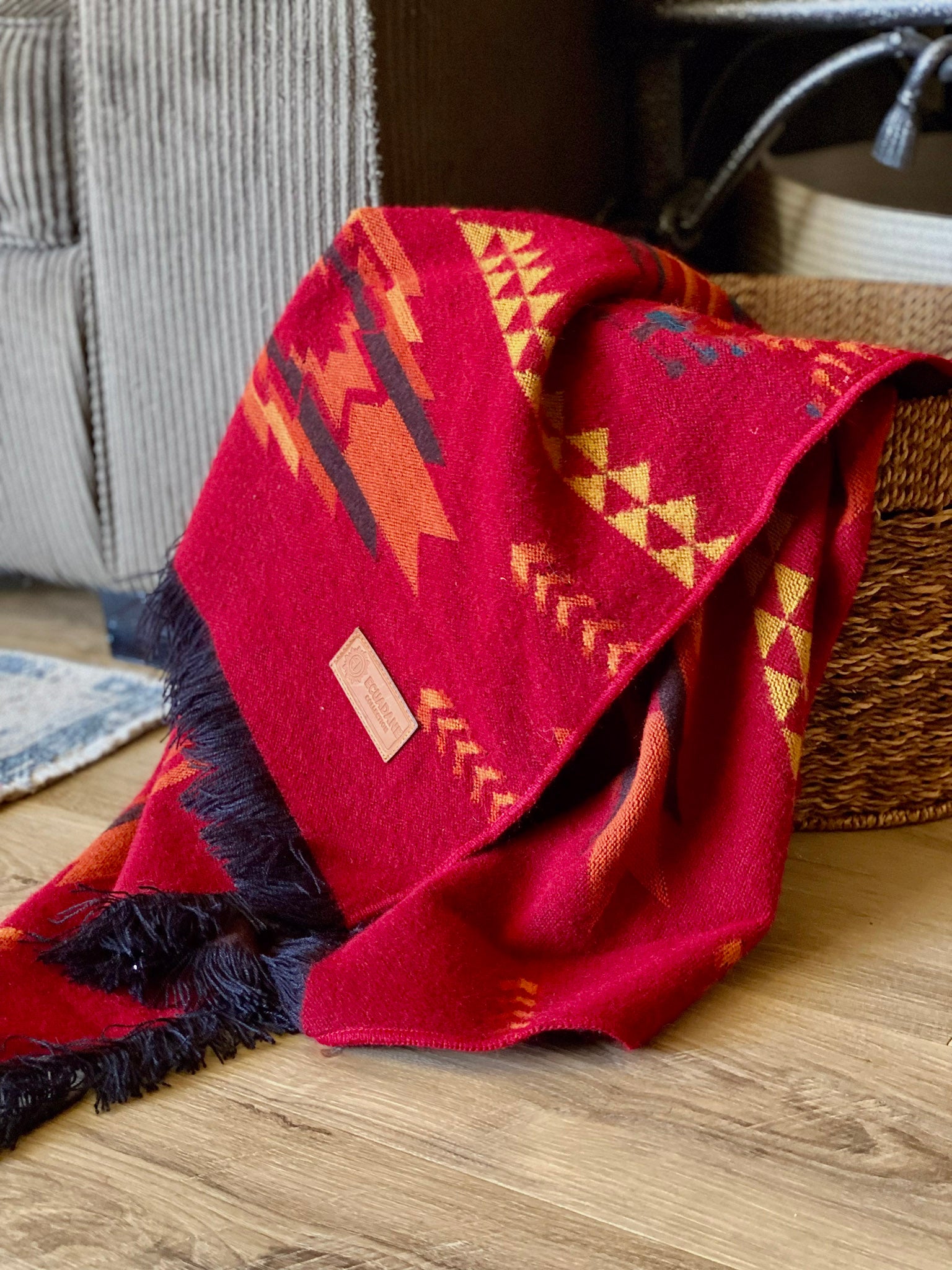 Corazon Wildfire Throw Southwestern Blanket