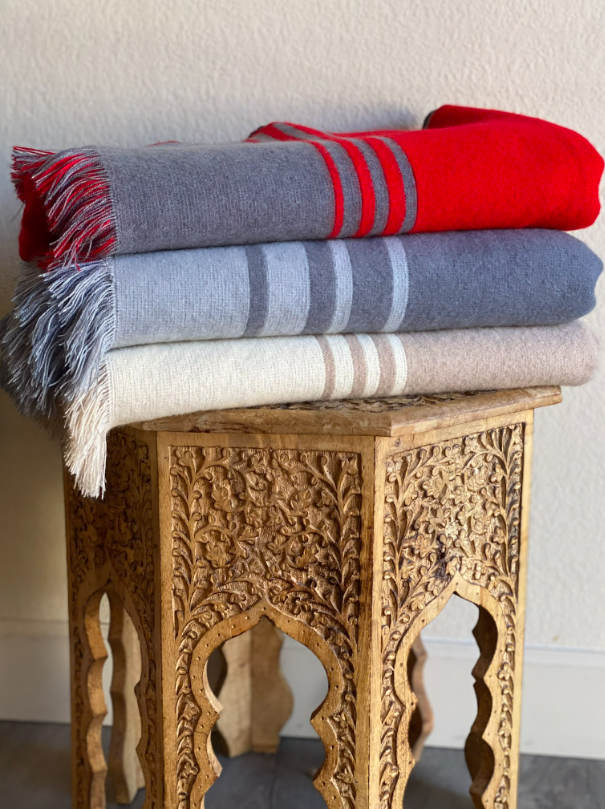 Custom Leather Label - Moscow Throw