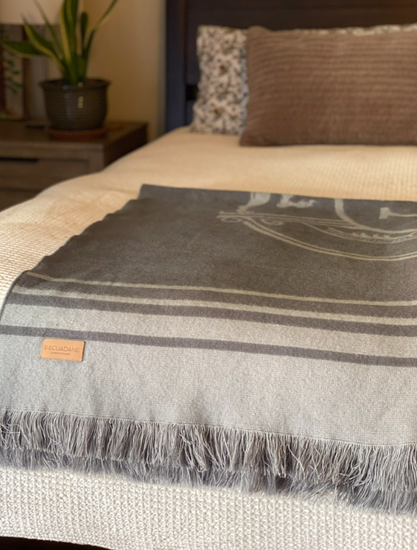 Custom Leather Label - Copenhagen Throw