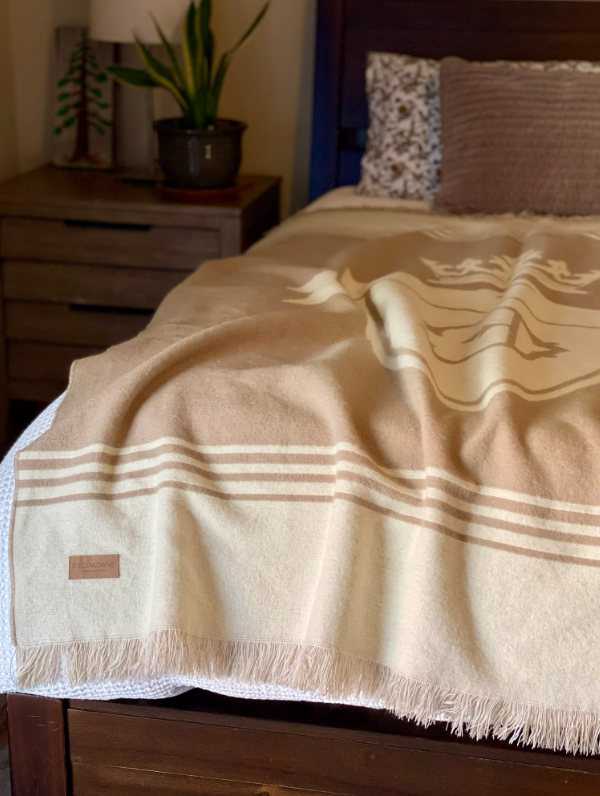 Custom Leather Label - Vienna Throw