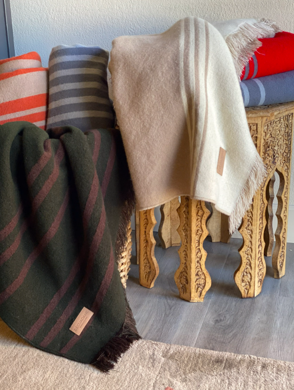 Custom Leather Label - Vienna Throw