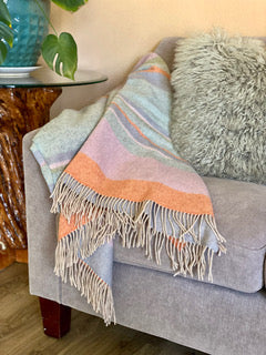 Merino Wool Throw Made in Ireland - Fiadh Elm