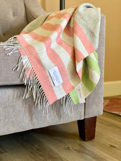 Alpaca Wool Blanket Made in Peru - Alpamayo Blanca