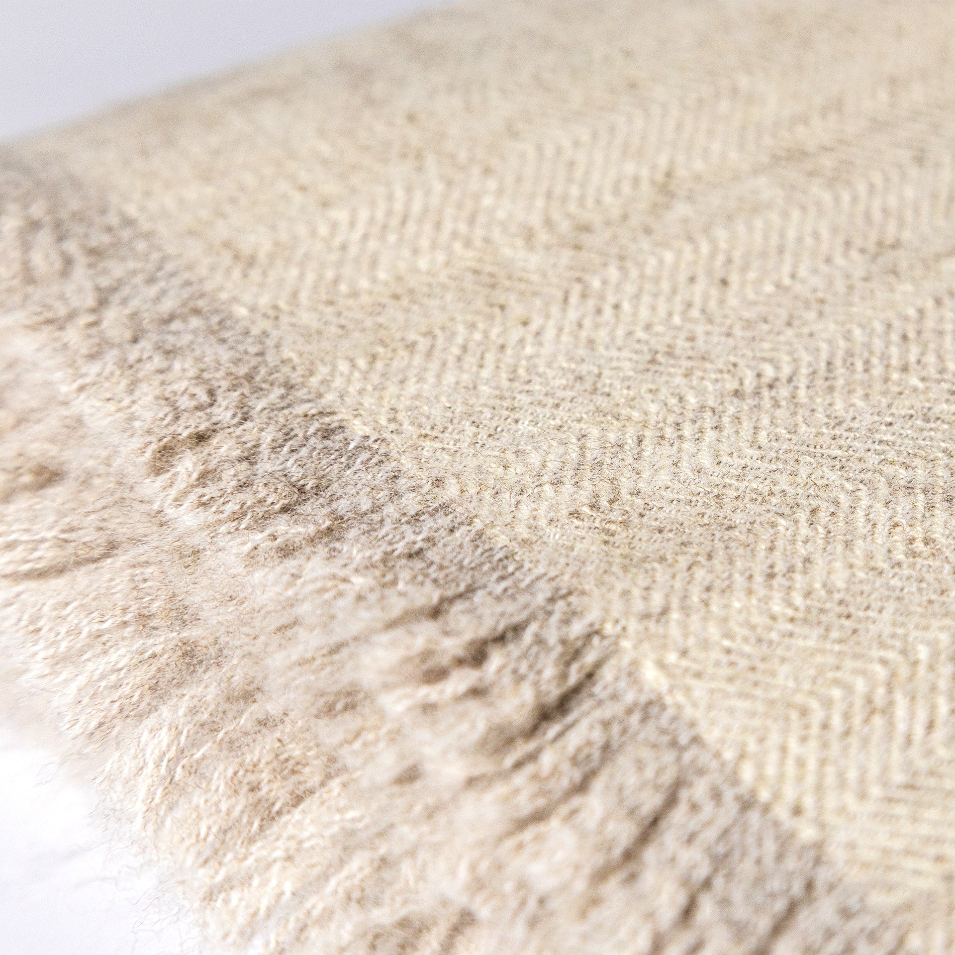 Wholesale Chevron Herringbone Throw Blanket - Natural