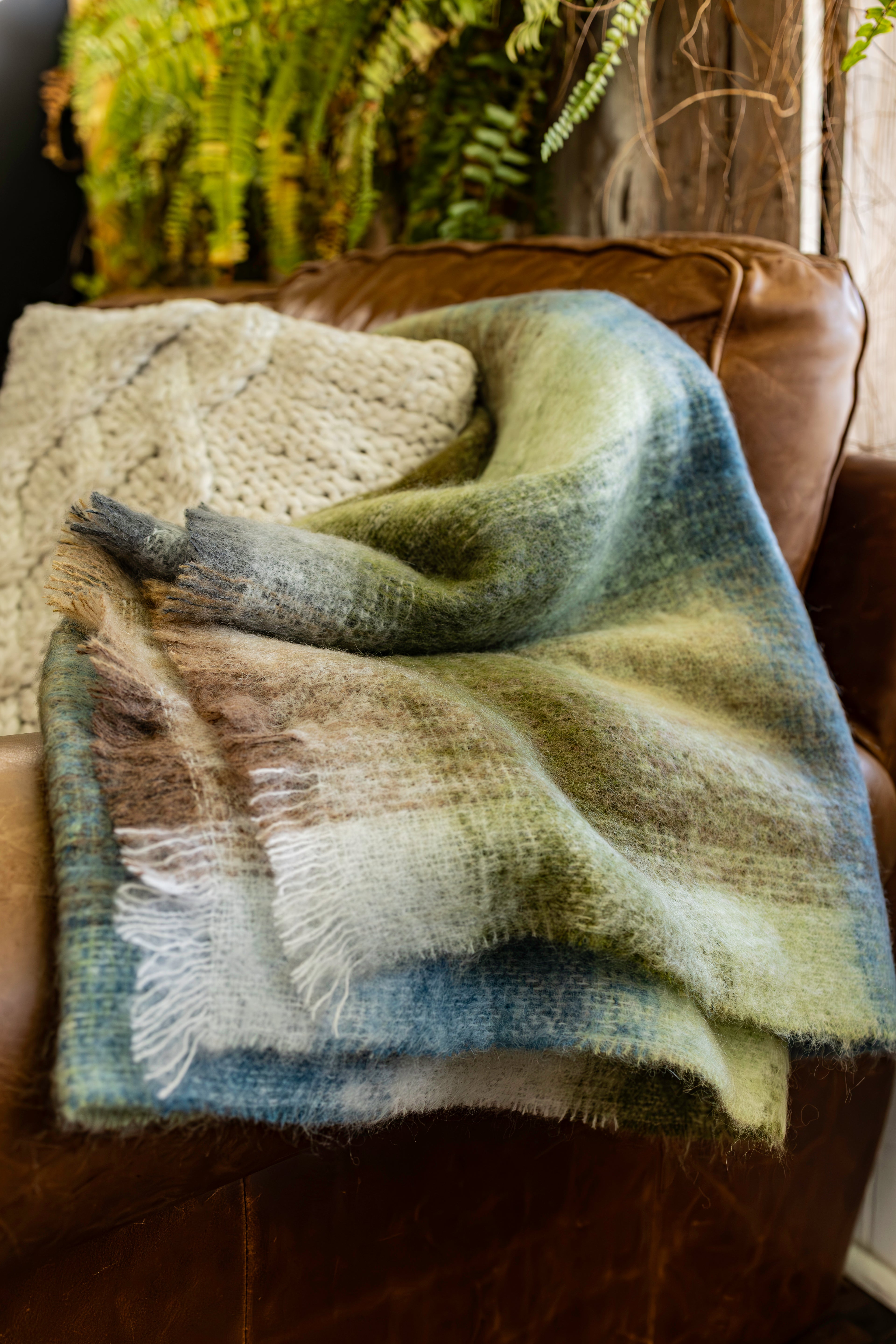 Mohair & Wool Throw Blanket - Cara Rowan