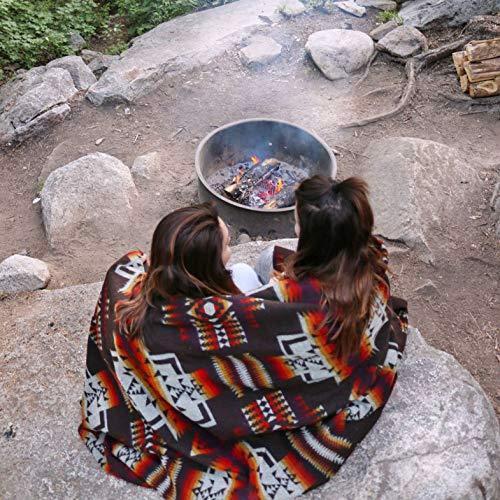 Artisan-Made Queen-Sized Blanket - Andes Campfire