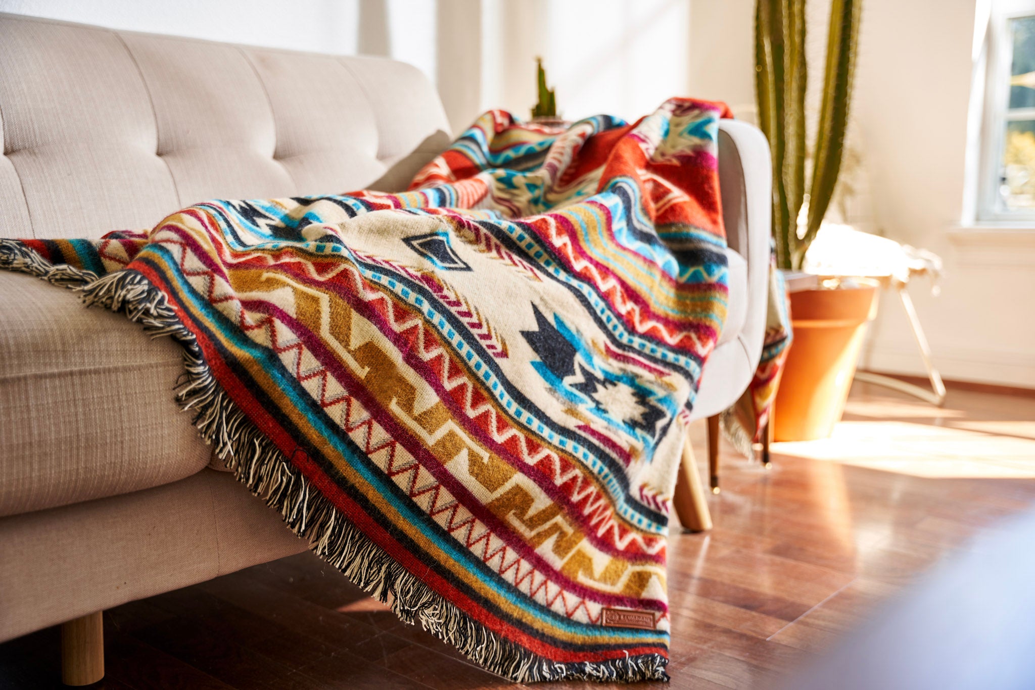 Artisan-Made Southwestern Blanket Antisana Earth Throw Shop
