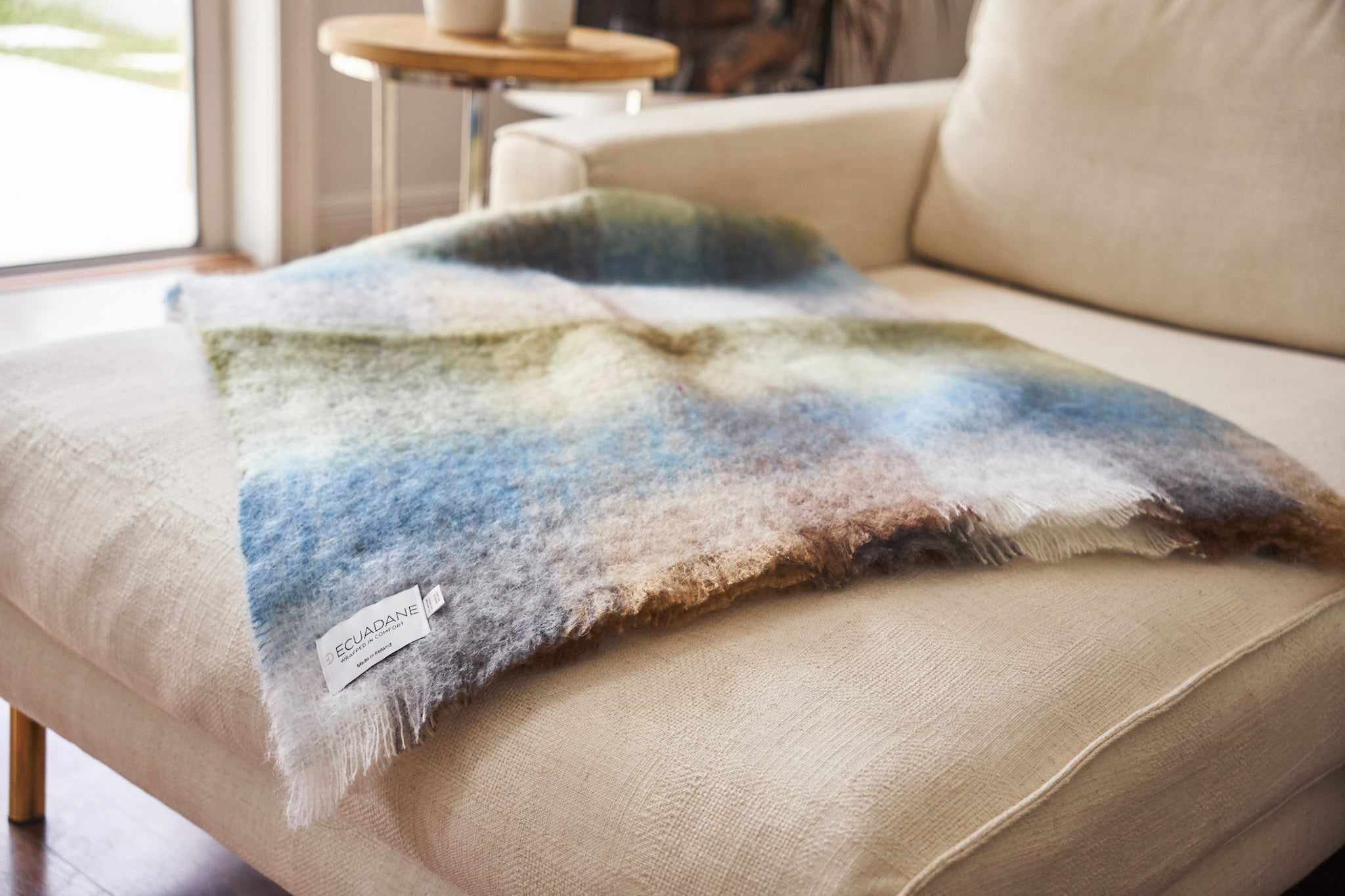 Mohair & Wool Throw Blanket - Cara Rowan