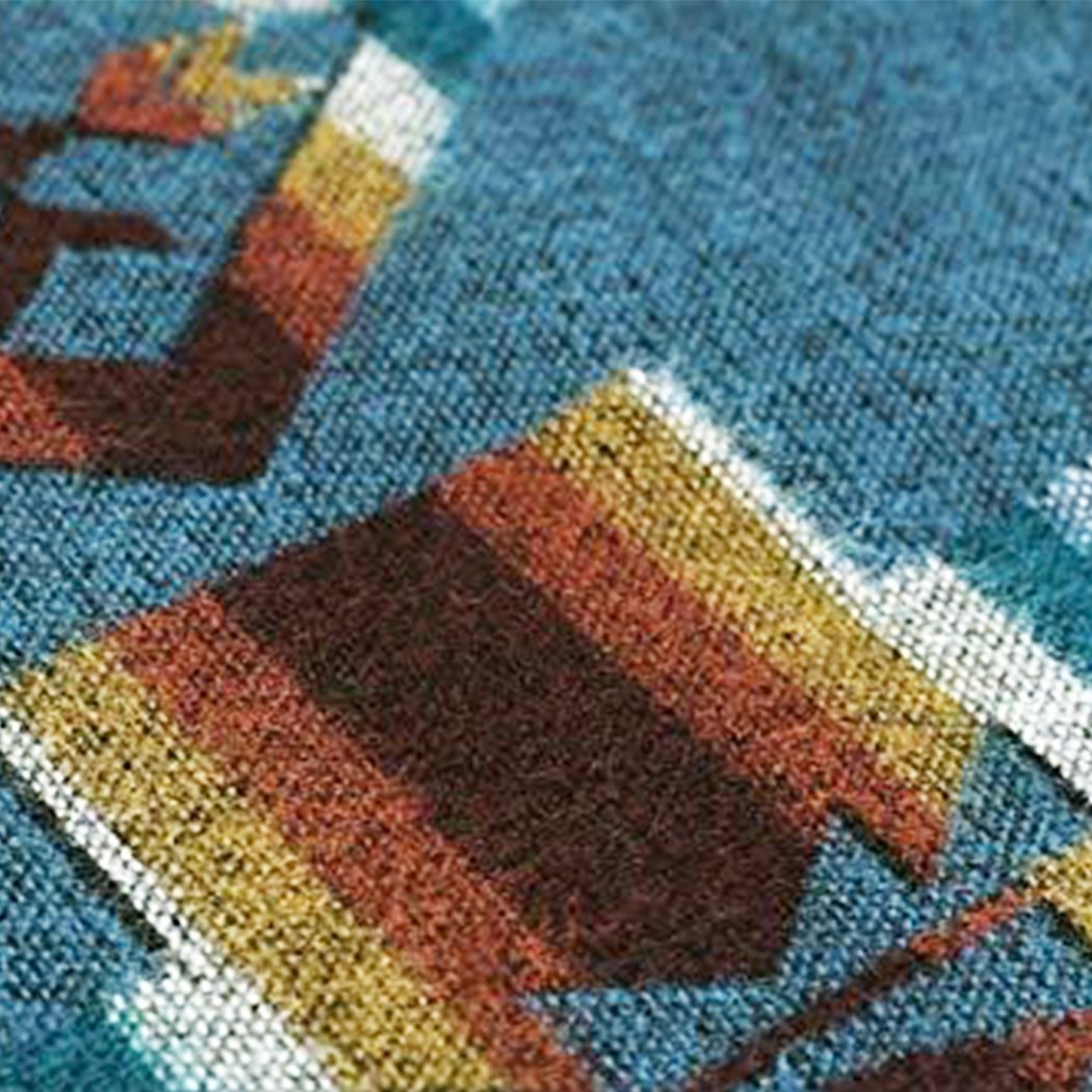 Artisan-Made Southwestern Queen-Sized Blanket - Andes Ocean