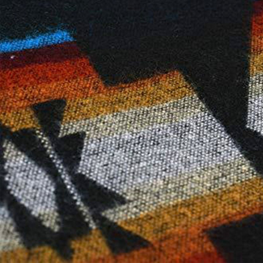Artisan-Made Southwestern Queen-Sized Blanket - Andes Cliffside