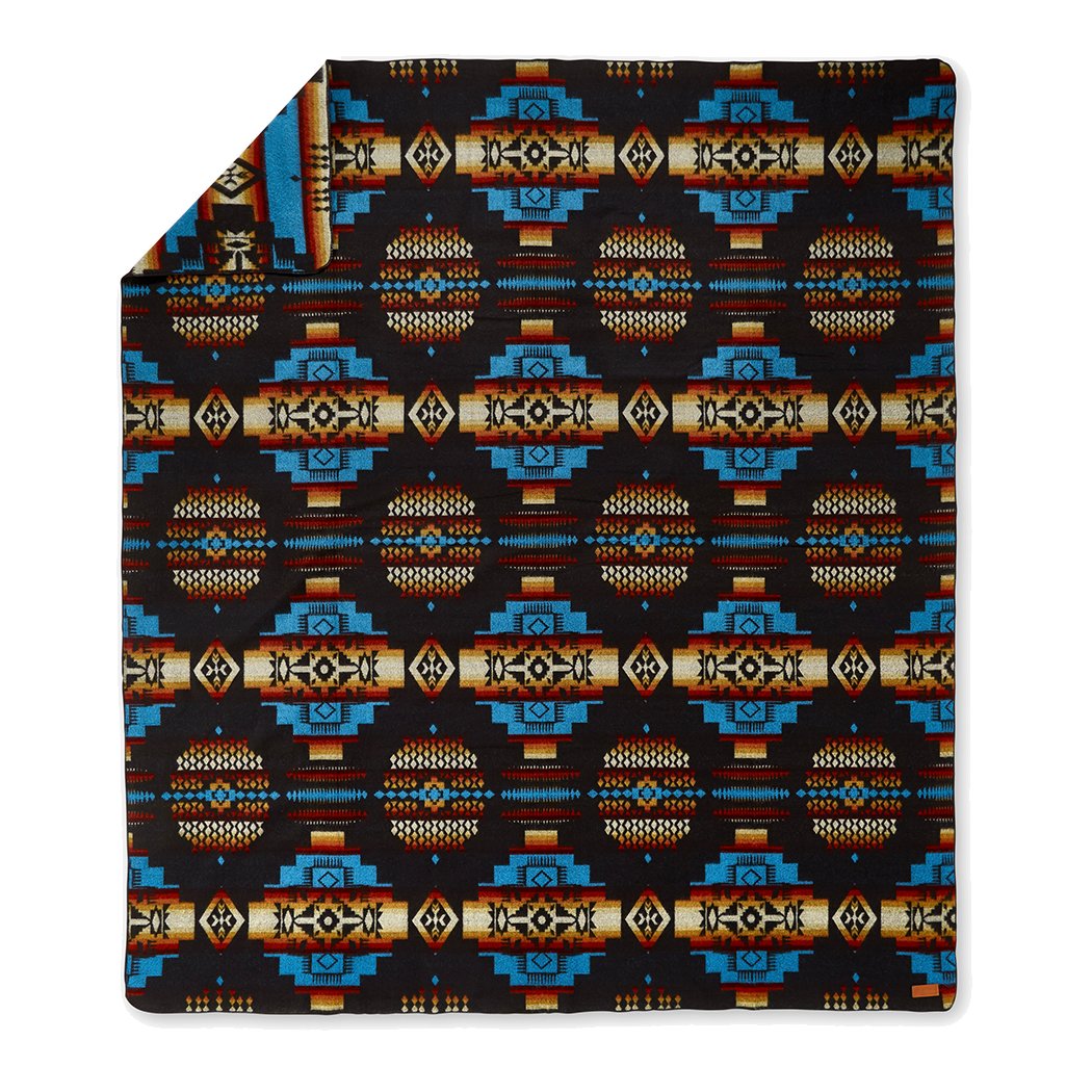 Artisan-Made Southwestern Queen-Sized Blanket - Andes Cliffside