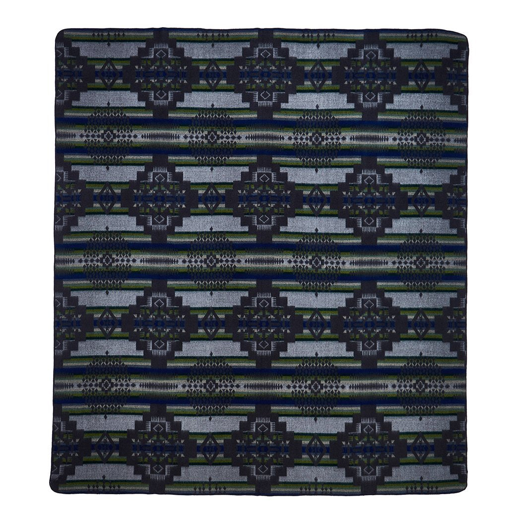 Artisan-Made Southwestern Queen-Sized Blanket - Andes Storm