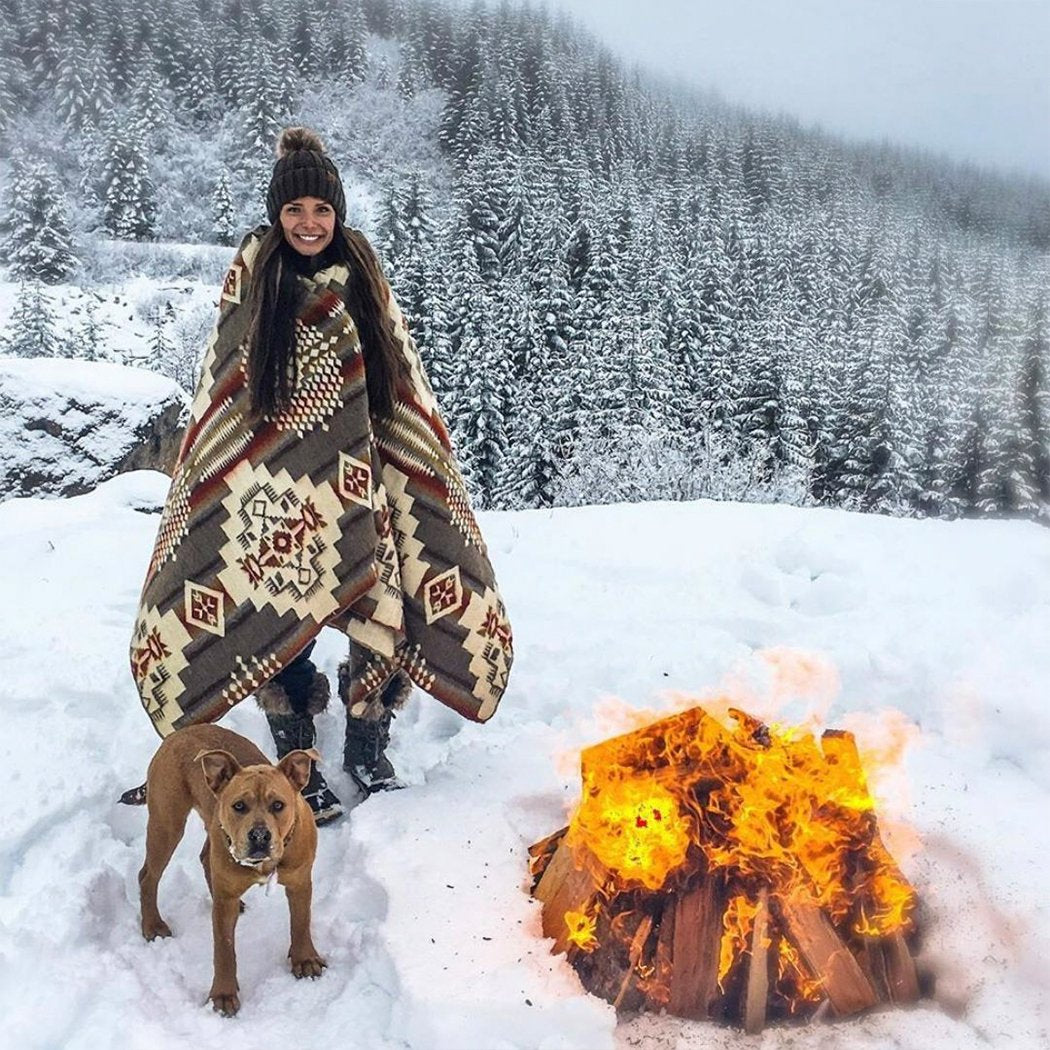 Artisan-Made Southwestern Queen-Sized Blanket - Andes Beach