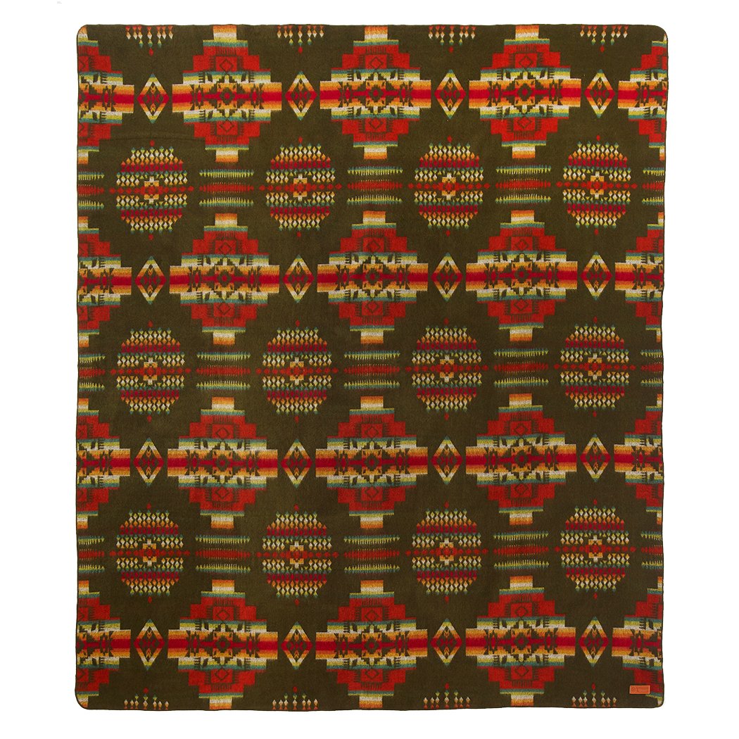 Artisan-Made Southwestern Queen-Sized Blanket - Andes Forest