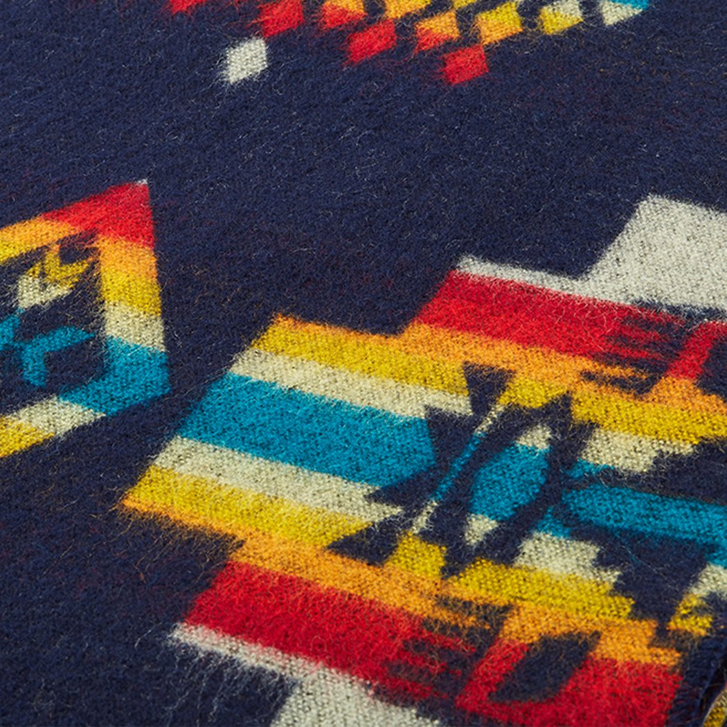 Artisan-Made Queen-Sized Blanket - Andes Midnight