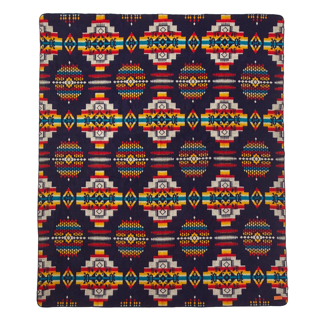 Artisan-Made Queen-Sized Blanket - Andes Midnight