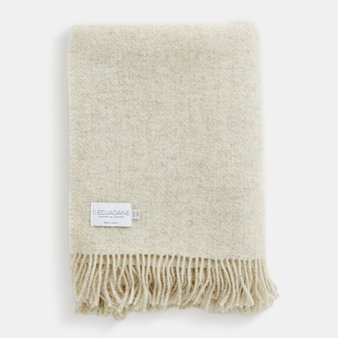 Wool Throw Blanket Woven in Ireland - Saoirse Ash