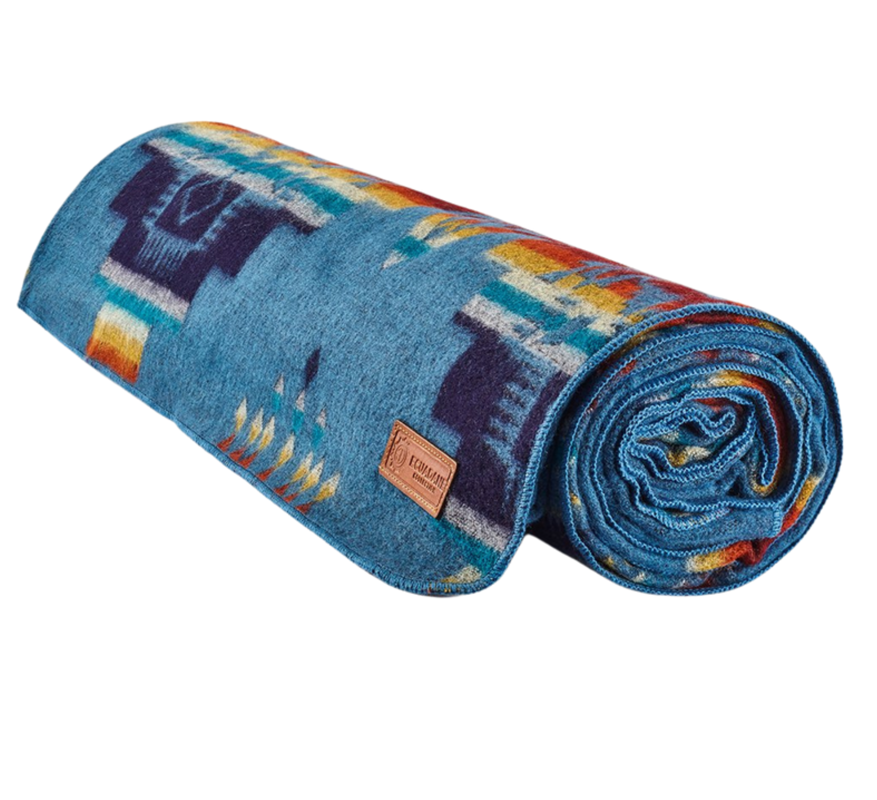 Artisan-Made Southwestern Queen-Sized Blanket - Andes Ocean