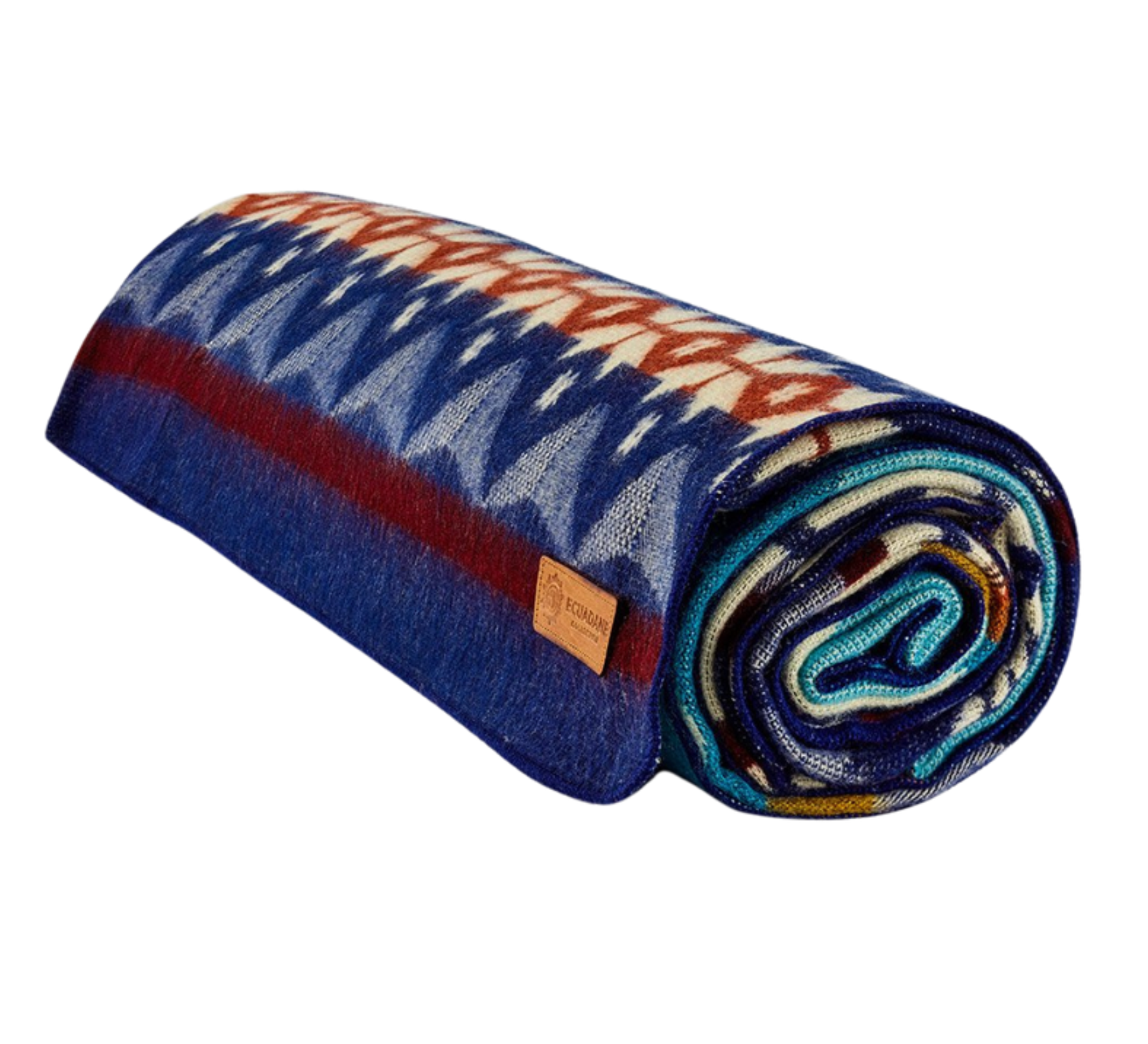 Artisan-Made Winter Blanket - Blue Ski Adventure