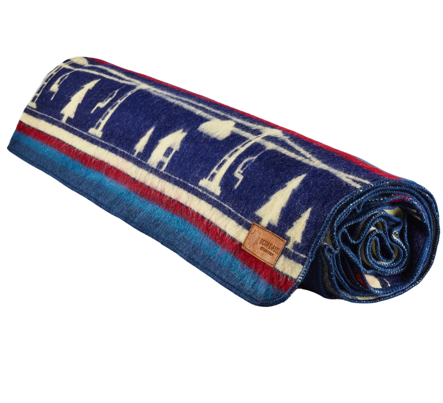 Artisan-Made Winter Blanket - Ski Jump
