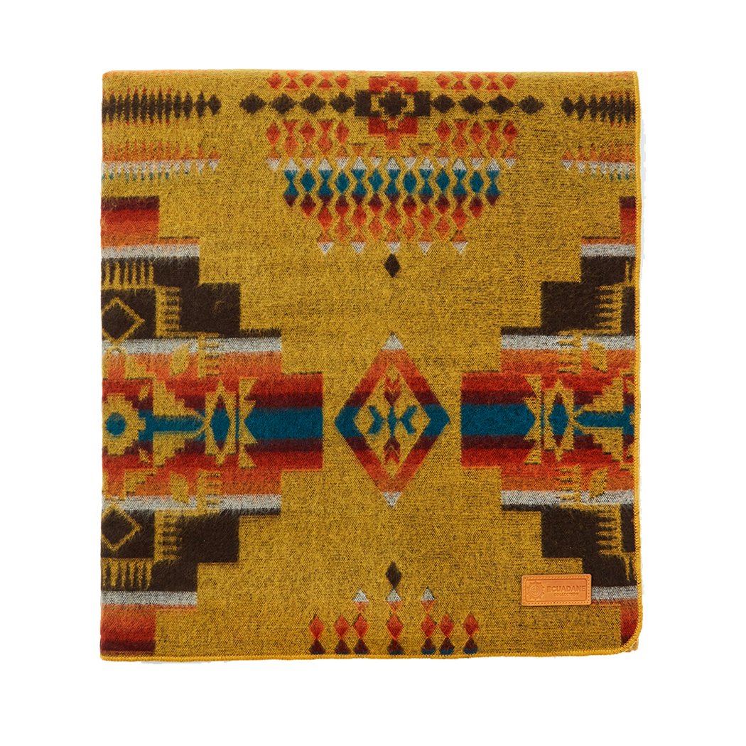 Artisan-Made Southwestern Blanket - Andes Autumn