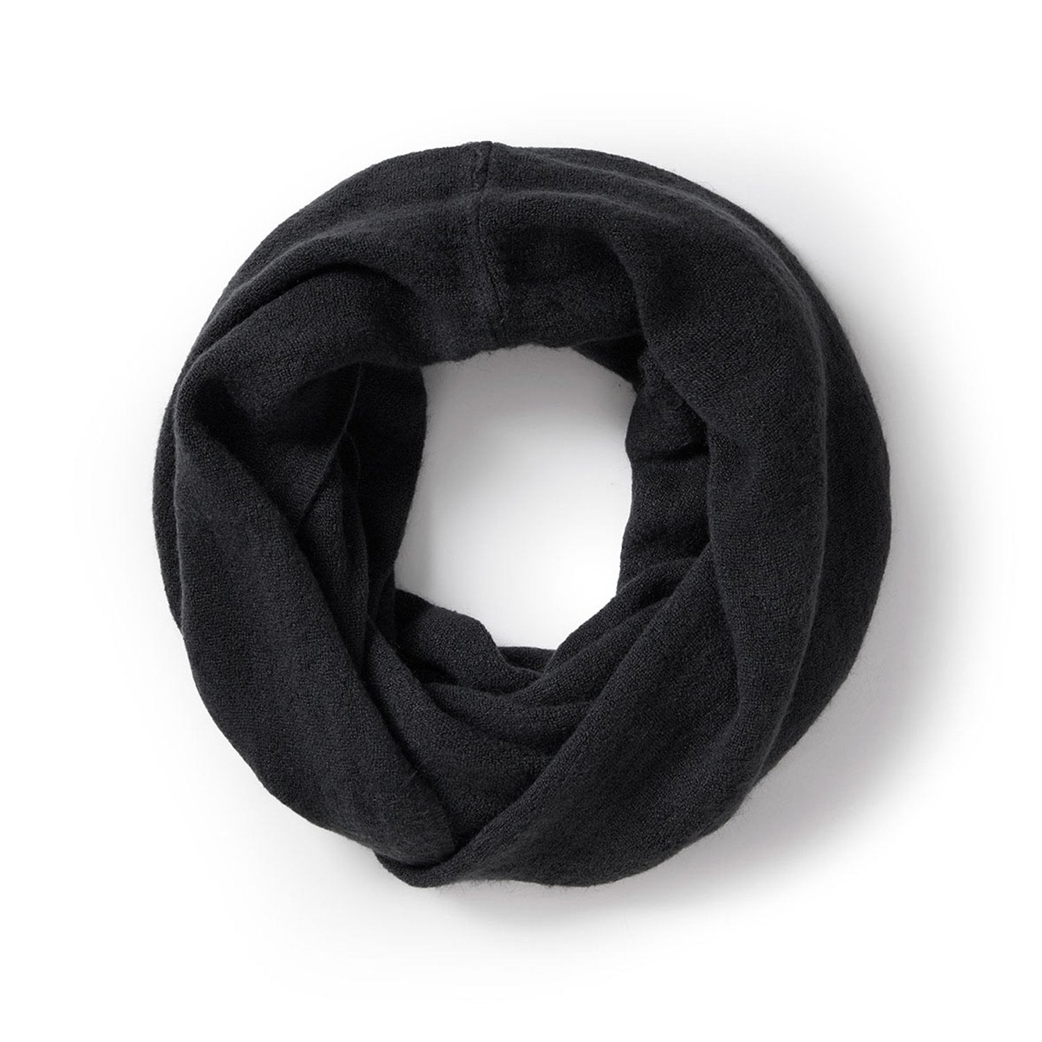 Handwoven Black Infinity Scarf