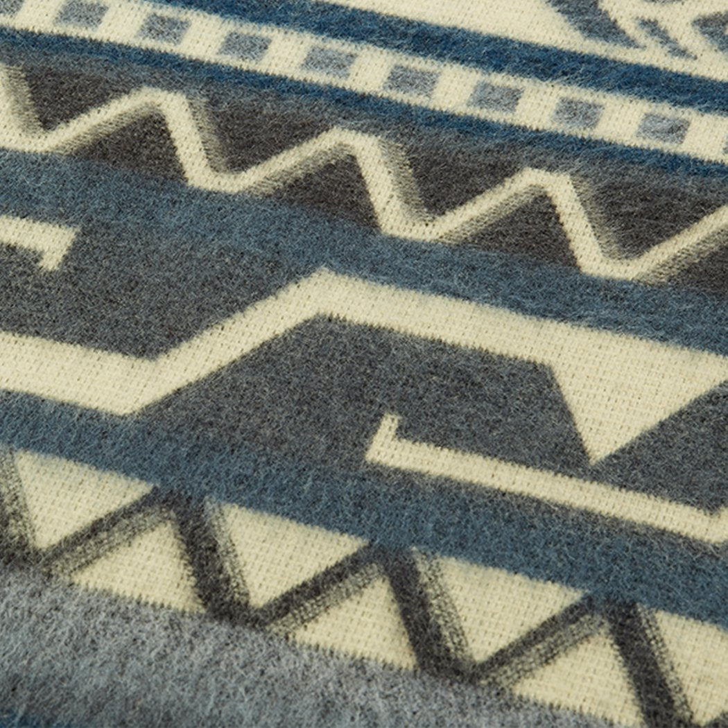Artisan-Made Southwestern Blanket - Antisana Sky