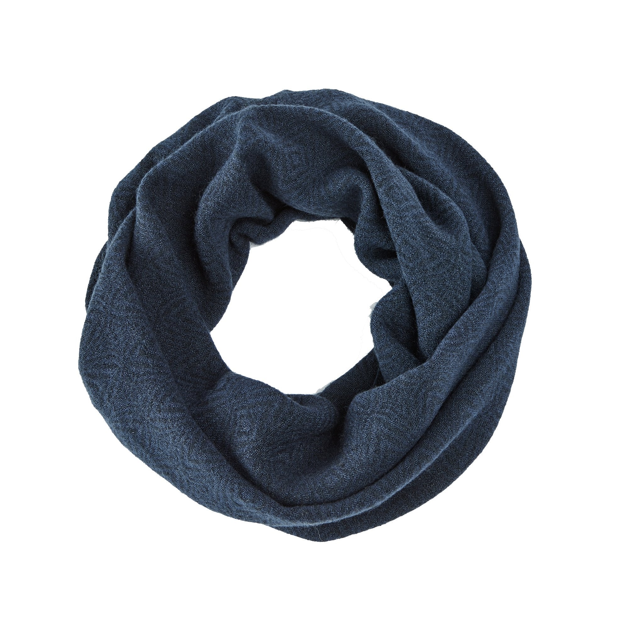 Handwoven Navy Infinity Scarf