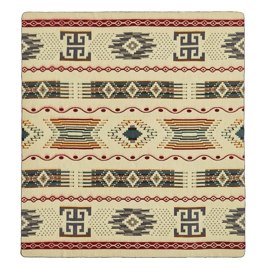 Sumaco Wave Artisan-Crafted Blanket with Southwestern Design