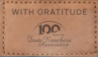 Dude Ranch Association - Custom Weave &amp; Label