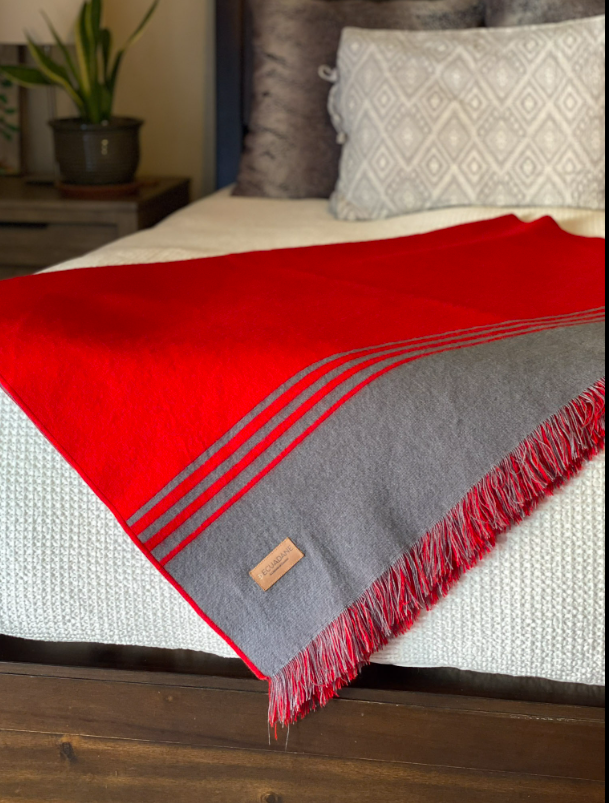 Custom Leather Label - Moscow Throw