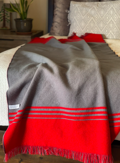 Custom Leather Label - Moscow Throw