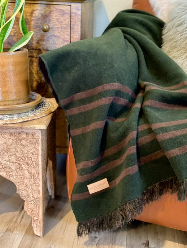 Custom Leather Label - Vancouver Throw