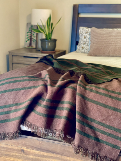 Custom Leather Label - Vancouver Throw