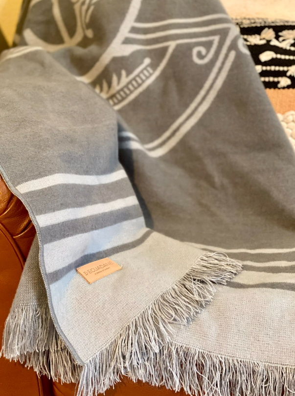 Custom Leather Label - Copenhagen Throw