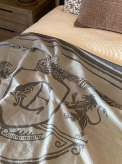 Custom Leather Label - Copenhagen Throw