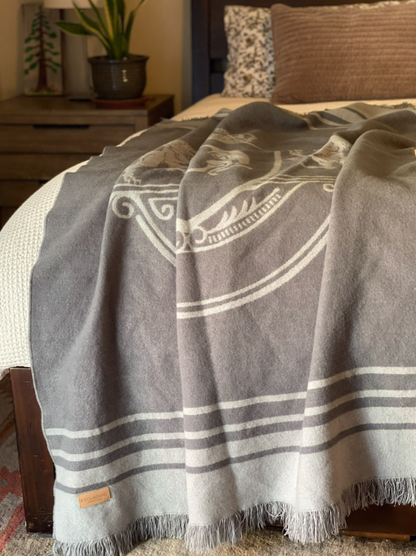 Custom Leather Label - Copenhagen Throw