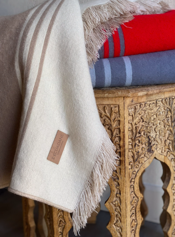 Custom Leather Label - Vienna Throw