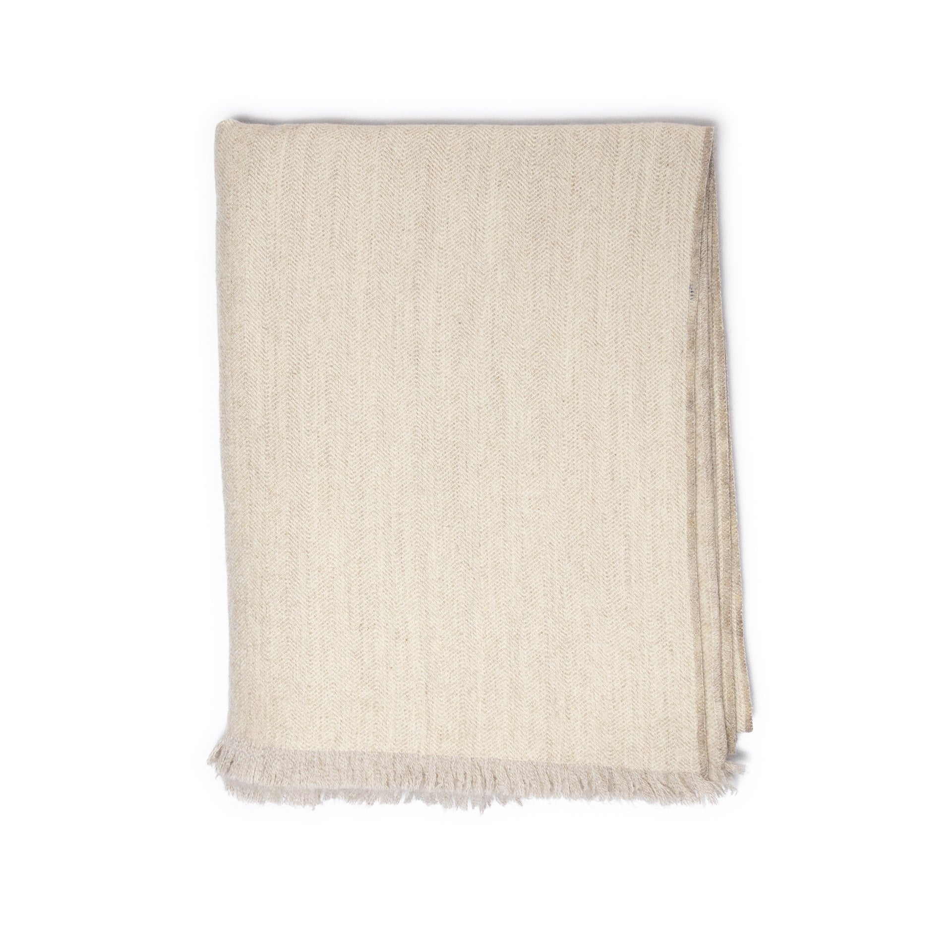 Wholesale Chevron Herringbone Throw Blanket - Natural