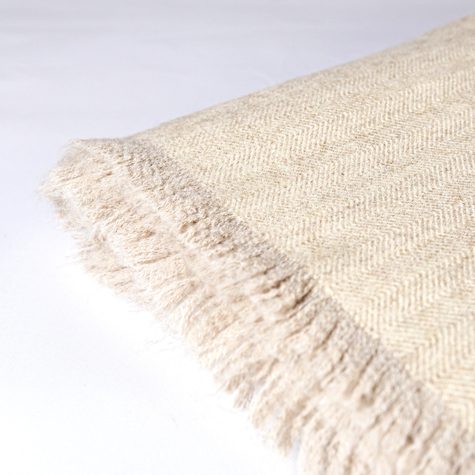 Wholesale Chevron Herringbone Throw Blanket - Natural