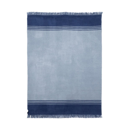 Stockholm - Blue and Gray Luxury Throw Blanket