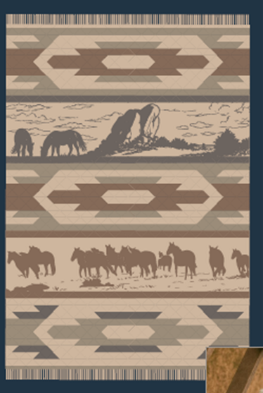 Custom Weave + Label for Brush Creek Ranch