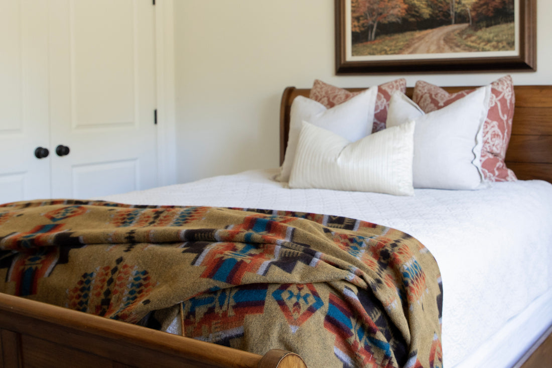 Artisan-Made Southwestern Blanket - Andes Autumn